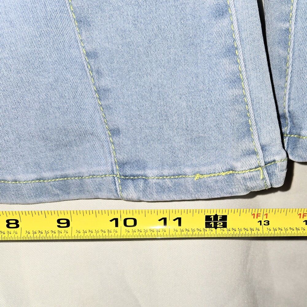 ALTAR'D STATE Jeans Flared Bottoms Boho LightBlue HighRise Women Size 24 Med NEW - Picture 7 of 11